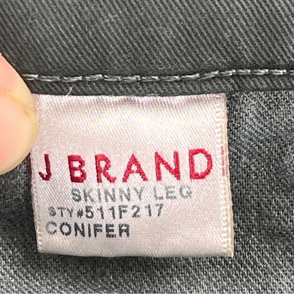 J Brand Skinny Leg Mid-Rise Micro-Cords in Conifer (dark green), W29 L29 - Picture 9 of 15